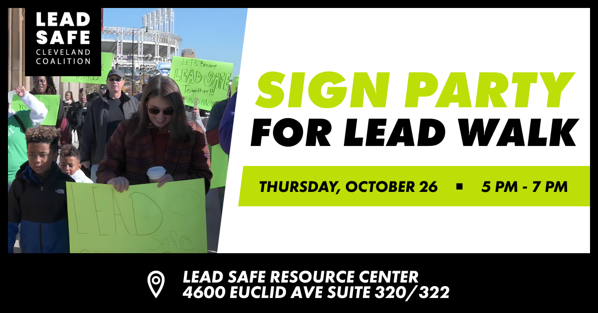 Sign Party for the Lead Walk